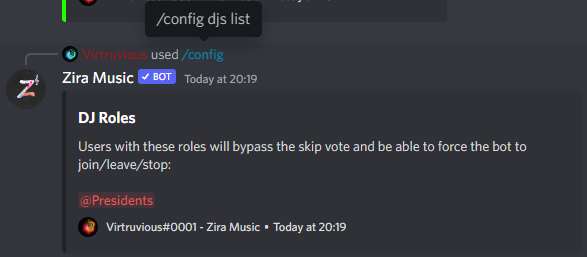 Listing DJ Roles