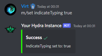 Typing Indicator Enable