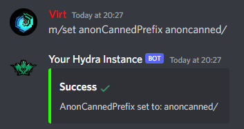 Changing Anonymous Prefix